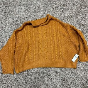 NWT Anthropologie Mock Tuttle Neck Sweater